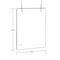 Azar Displays Hanging Clear Acrylic Plexiglass Shield Cashier PPE 23.5"x31.5", PK2 179964-100 - alternate 3